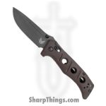 Benchmade - 273BK-2201 - Mini Adamas - Folding Knife - CPM CruWear Coated Drop Point - Micarta - Red