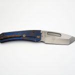 Medford Knife - MK201MTT-03A2-T1C1-Q4 - Slim Midi Marauder Tanto - Magnacut Titanium - Solar Flare Blue