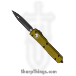 Microtech - 122-1OD - Ultratech - OTF Auto - Black Dagger - 6061-T6 Aluminum - OD Green