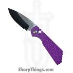 ProTech - 2024 PT+ Custom 008 - Strider PT+ - Automatic Knife - CPM MagnaCut Two Tone Drop Point - Gridlock Aluminum - Purple