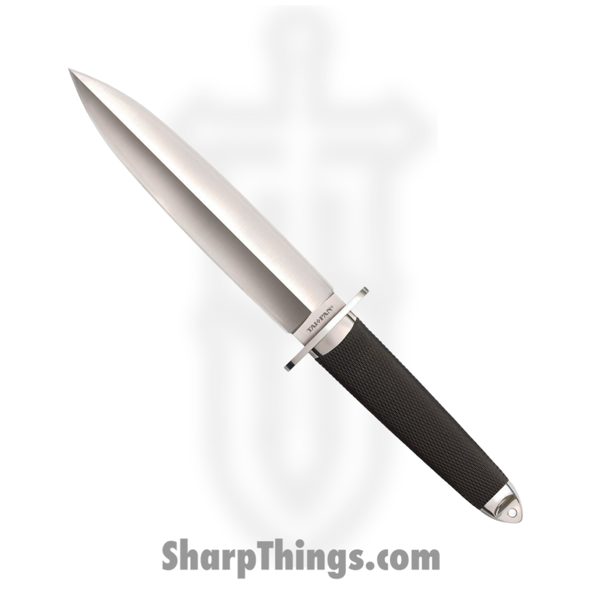 0f867cf0-f0af-4946-9b05-bba97931fdc3_CS35AA_1.jpg Cold Steel - CS35AA - Tai Pan San Mai III - Fixed Blade Knife - VG-10 Satin Dagger - Kray-Ex - Black - Image 1