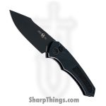 Heretic Knives - H048-4A-T - Pariah Tactical - Automatic Knife - Magnacut Black Drop Point - Aluminum - Black