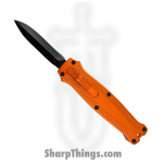 VOC - M-6-OG - Budget Knife - OTF Auto - Stainless Coated Dagger - Aluminum - Orange