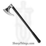 United Cutlery - UC3457 - M48 Viking Axe - Fixed Blade Knife - 3Cr13 Two Tone Black Satin - FRN - Black
