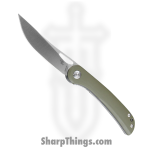 CH Knives - 3517G10AG - Tactical - Folding Knife - D2 Satin Drop Point - G10 - Green