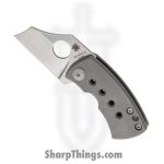Spyderco - SC236TIP - McBee Framelock - Folding Knife - CTS-XHP Stonewash Wharncliffe - Titanium - Gray