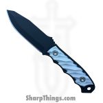 Half Face Blades - HFBBHG10BKTI -Beef Harpoon - Fixed Blade Knife - S45VN Coated Harpoon - G10 Ti - Black