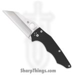 Spyderco - SC253GP - YoJumbo Compression Lock - Folding Knife - CPM S30V Satin Wharncliffe - G 10 - Black