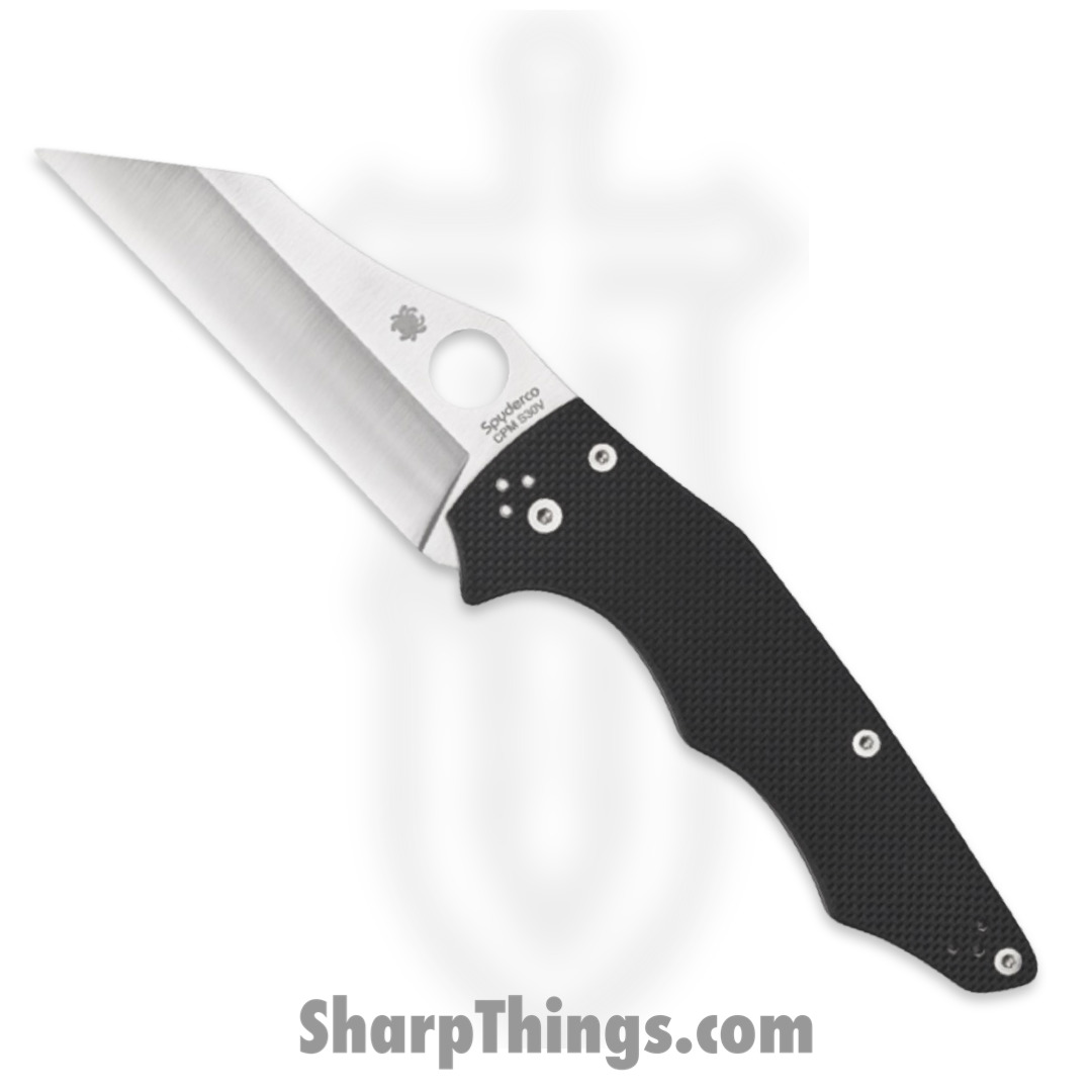 121c99d9-5643-4c75-85cb-28ff16130d70_SC253GP_1.jpg Spyderco - SC253GP - YoJumbo Compression Lock - Folding Knife - CPM S30V Satin Wharncliffe - G 10 - Black - Image 1