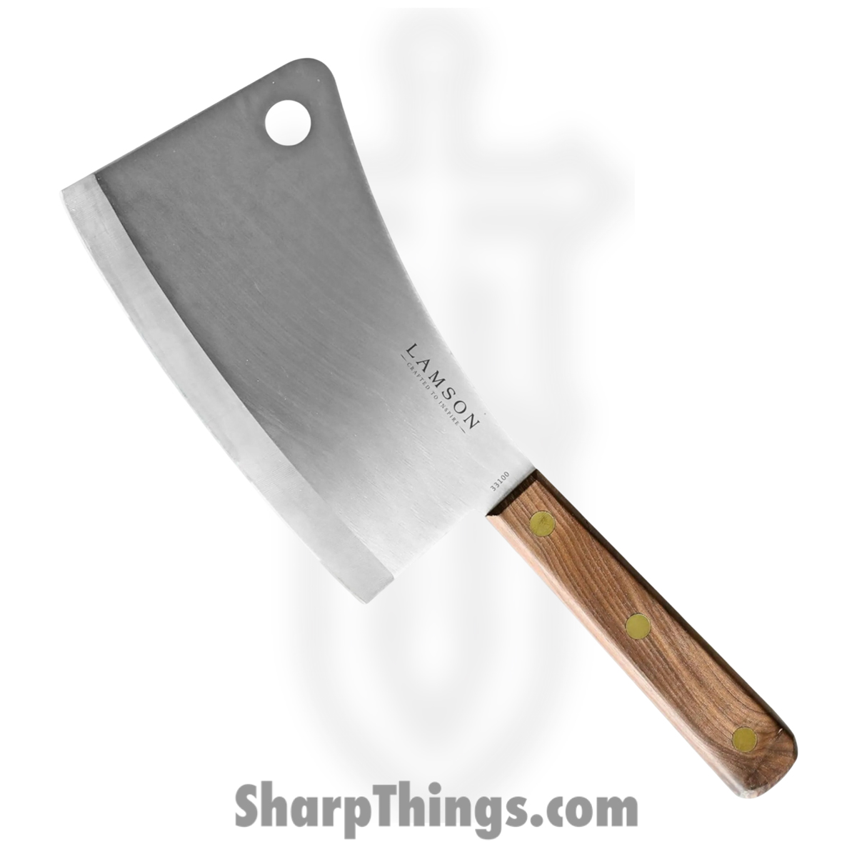 122effc2-67ba-4c2a-8fd2-4f00dc77db33_33100_1.jpg Lamson - 33100 - 7.25" Meat Cleaver - 12C27 - Walnut - Brown - Image 1