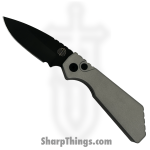 ProTech - PT203-Grey - Strider PT+ - Automatic Knife - CPM MagnaCut Black Drop Point - 6061-T6 Aluminum - Gray