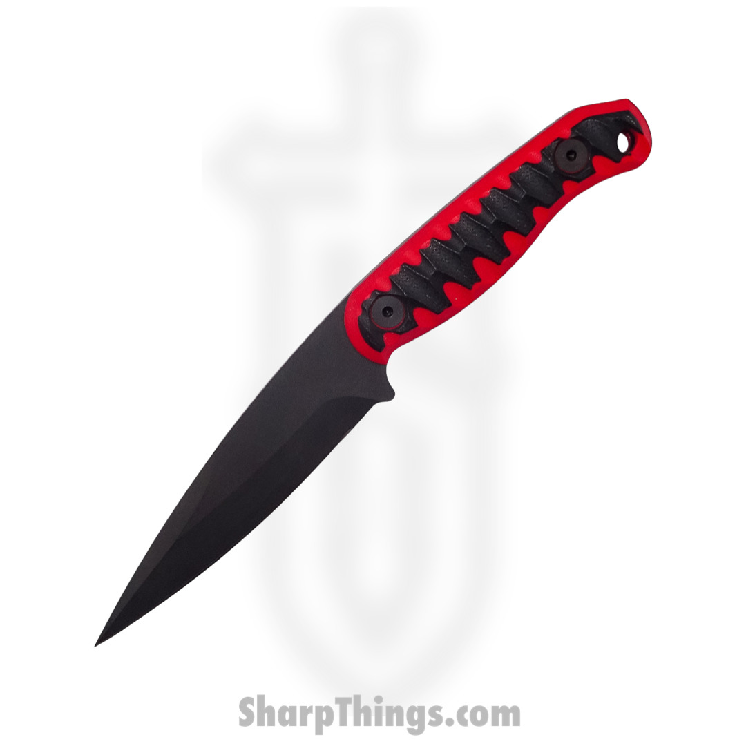 12c1ea07-255f-443f-a943-4a428e575803_HFBRYU01_1.jpg Half Face Blades - HFBRYU01 - Ryu - Fixed Blade Knife - S35VN Coated Spear Point - G10 - Black/Red - Image 1