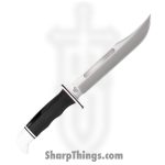Buck - BU120BKS - 120 General - Fixed Blade Knife - 420HC Satin Clip Point - Phenolic - Black