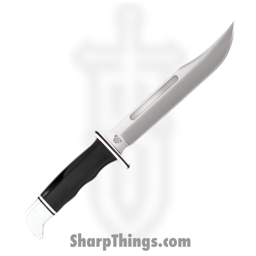 132aebce-9559-4e58-a893-8124a49d200a_BU120BKS_1.jpg Buck - BU120BKS - 120 General - Fixed Blade Knife - 420HC Satin Clip Point - Phenolic - Black - Image 1