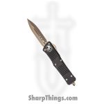 Microtech - 142-13 - Combat Troodon - OTF Auto - M390 Bronze Dagger - 6061-T6 Aluminum - Black
