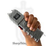Tiger USA - TD-928-CF - 150 Million Sanctuary Stun Gun with Flashlight and Alarm - Plastic - Carbon Fiber