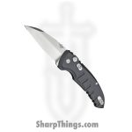 Hogue Knives - HO24100 - A01 Microswitch - Automatic Knife - CPM-154 Tumbled Wharncliffe - 6061-T6 Aluminum - Matte Black