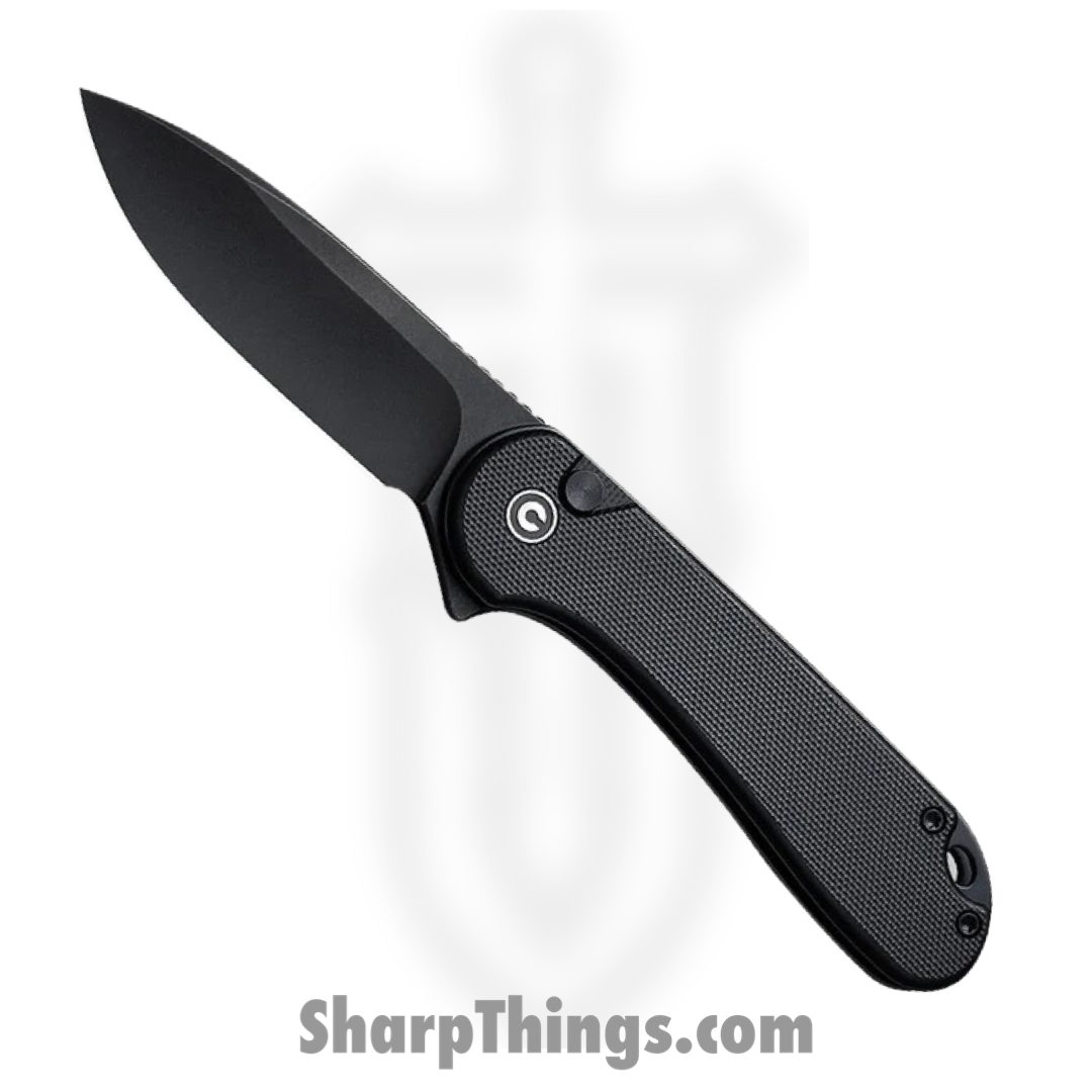 14a447d2-fed9-473c-b384-3e8bc0e5c60d_CIVC18062P1_1.jpg Civivi - CIVC18062P1 - Elementum II Button Lock - Folding Knife - Nitro-V Stainless Steel Black Stonewash Drop Point - Black G10 - Black - Image 1