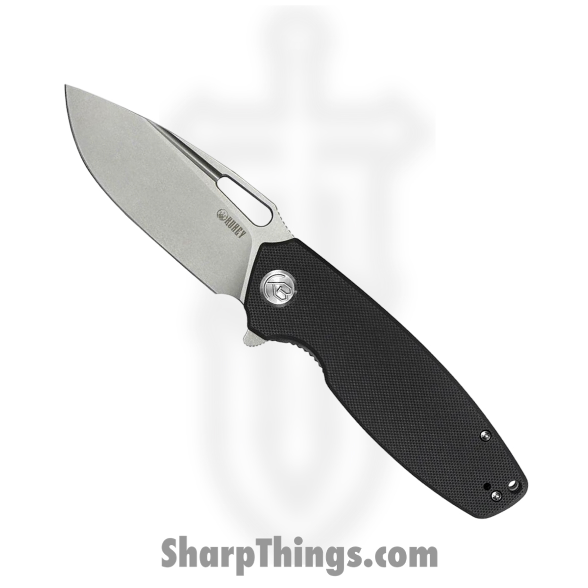14ba92da-a463-4882-b5ad-92054228ed4f_KUB322A_1.jpg Kubey - KUB322A - Tityus - Folding Knife - D2 Blasted Drop Point - G10 - Black - Image 1