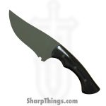 Cave Blades - CB-HUNT-ODBCF - Hunter - Fixed Blade Knife - 80crv2 Coated Trailing Point - Carbon Fiber - Black Red