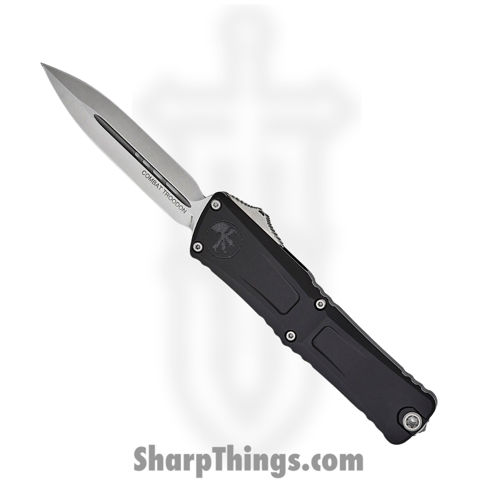 14f9cd2e-b506-4bc7-99f5-af81947ea54d_1142-10_1.jpg Microtech - 1142-10 - Combat Troodon Gen III - OTF Auto - M390 Stonewash Dagger - Aluminum - Black - Image 1