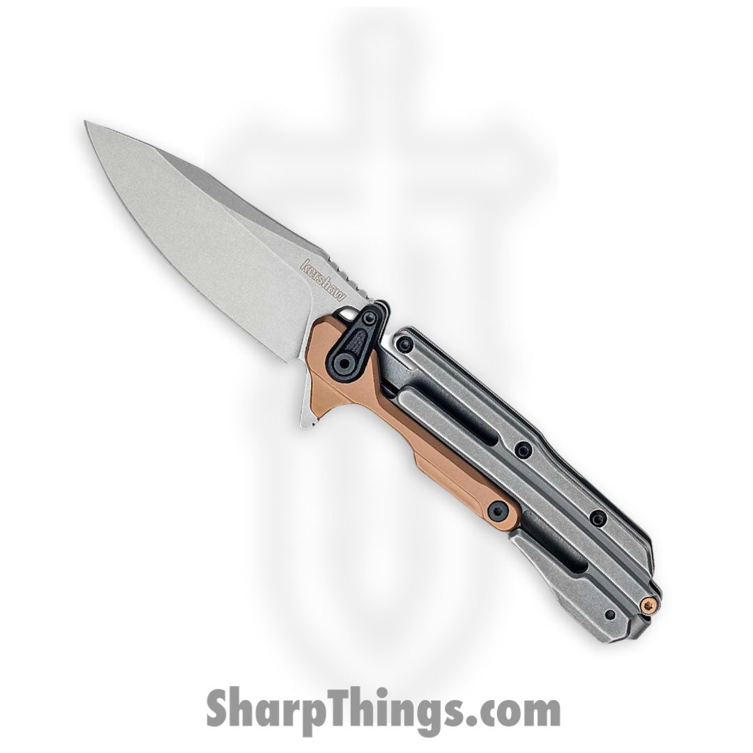 153b6eb0-7fef-40c8-a99d-e4f91dfe6255_2039_1.jpg Kershaw - 2039 - Frontrunner - Folding Knife - D2 Stonewash Clip Point - G10 Stainless Steel - Gray Bronze - Image 1