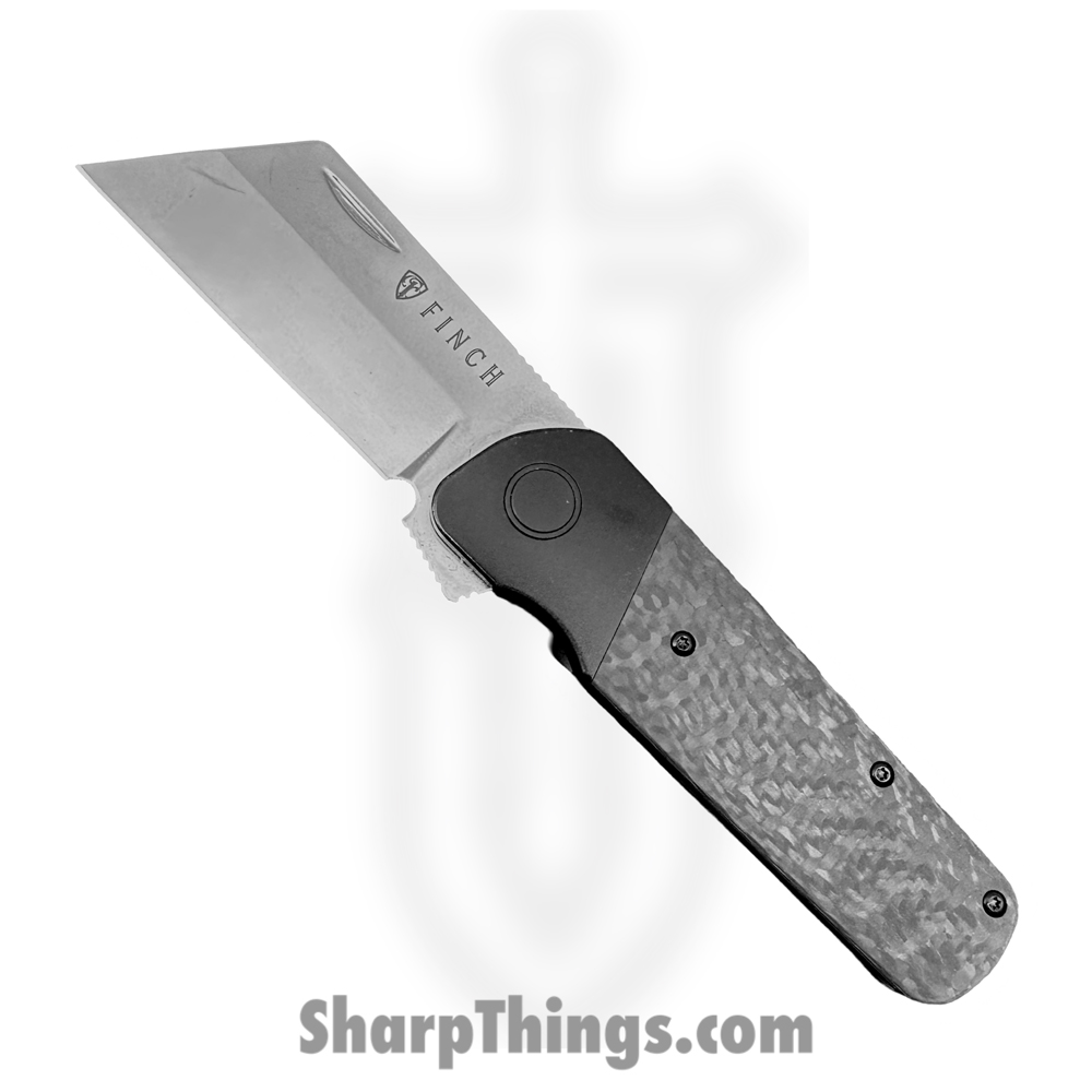 154ae267-2e70-4b44-b8a3-e03641fdd523_RTXL135_1.jpg Finch Knife Co. - RTXL135 - Runtly XL - Folding Knife - M390 Two Tone Sheepsfoot - Carbon Fiber - Dark Side - Image 1