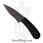 Bastinelli Creations - BAS215M - SIN - Fixed Blade Knife - N690 Coated Full Tang - Cord Wrapped - Black