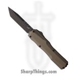 Kershaw - KS9000TFDEBW - Livewire - OTF Auto - CPM MagnaCut Coated Tanto - Aluminum - Tan