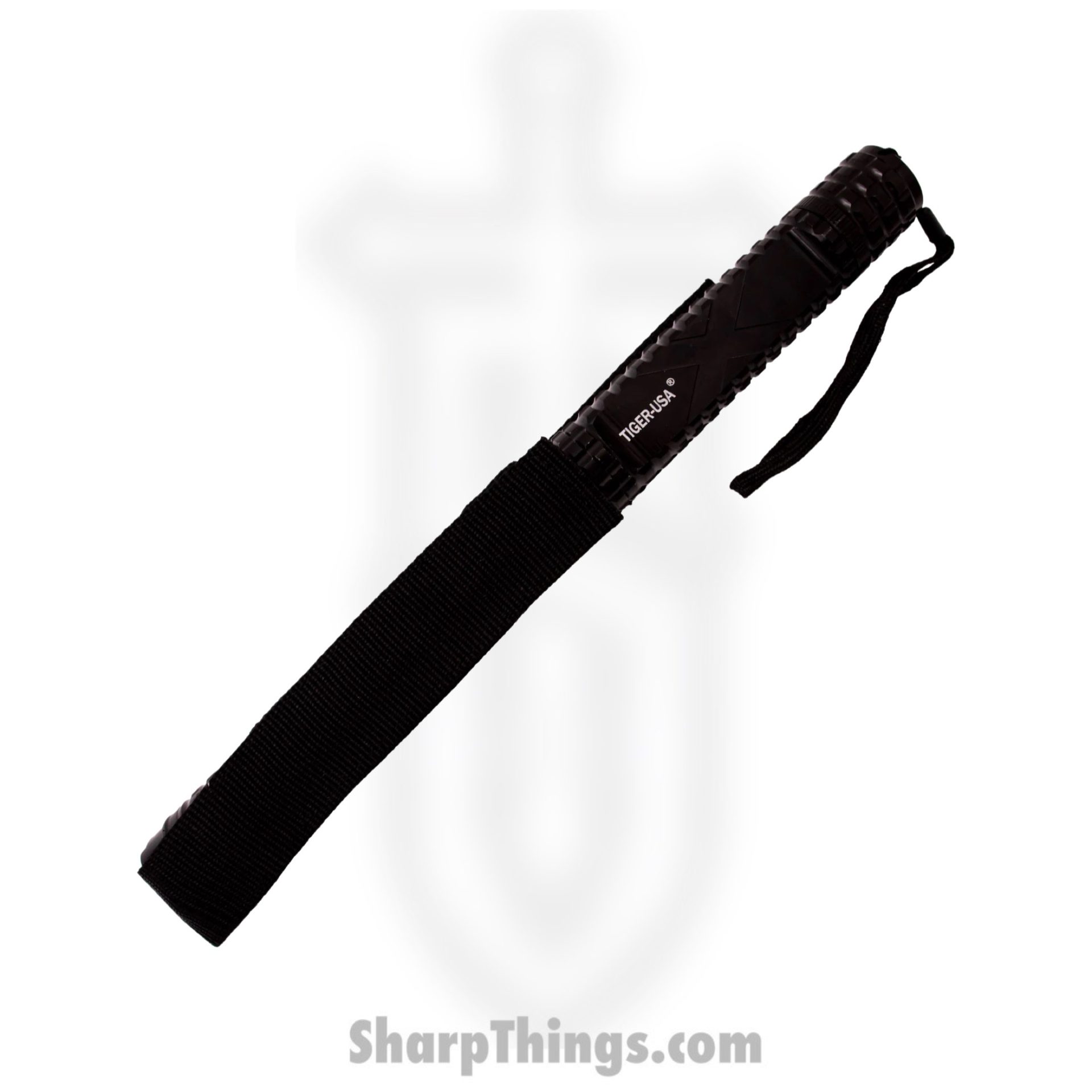15e8a294-f625-447f-8c4c-24f823c78f4f_TD-X8_1.jpg Tiger USA - TD-X8 - The MUTILATOR 250 Mill Mega Stun Gun Flashlight Baton - Plastic - Black - Image 1