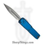 Microtech - 12324-10BL - UTX-85 Gen IV - OTF Auto - M390MK Stonewash Dagger - Aluminum - Blue
