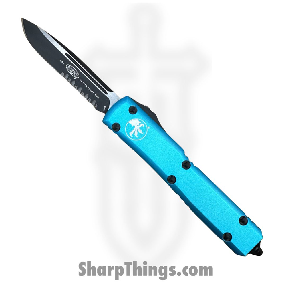 16ed1d64-33d5-42ce-ab68-033c5c1cd4ba_121-2TQ_1.jpg Microtech - 121-2TQ - Ultratech - OTF Auto - 121-2TQ Ultratech OTF Auto - 6061-T6 Aluminum - Turquoise - Image 1