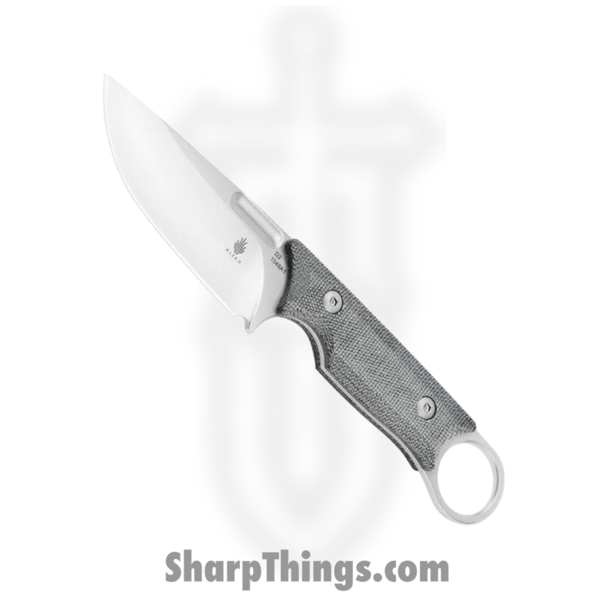 172c2d4f-1d3f-4f3f-9ce0-b6a562cb2d65_KI1048A1_1.jpg Kizer Cutlery - KI1048A1 - Cabox - Fixed Blade Knife - D2 Stonewash Drop Point - Micarta - Black - Image 1