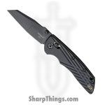 Hogue Knives - 24366 - Deka - Folding Knife - Magnacut Coated Modified Wharncliffe - Polymer - Black