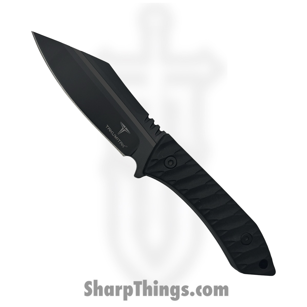 193de707-31ad-4b54-82a3-5e06273391b0_TKF318_1.jpg Takumitak - TKF318 - Asym - Fixed Blade Knife - 3Cr13 SS Coated Sheepsfoot - FRN - Black/ Coyote Tan - Image 1