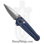 Benchmade - 491 - Lowden - Folding Knife - M390 Coated Spear Point - 6061-T6 Aluminum - Crater Blue