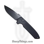 ProTech - LG303-D2 - Les George Rockeye - Automatic Knife - D2 Coated Drop Point - 6061-T6 Aluminum - Black