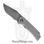 Tenable Knives - T1122A5 - Fermi - Folding Knife - 14C28N Coated Recurved Clip Point - G10 - Gray