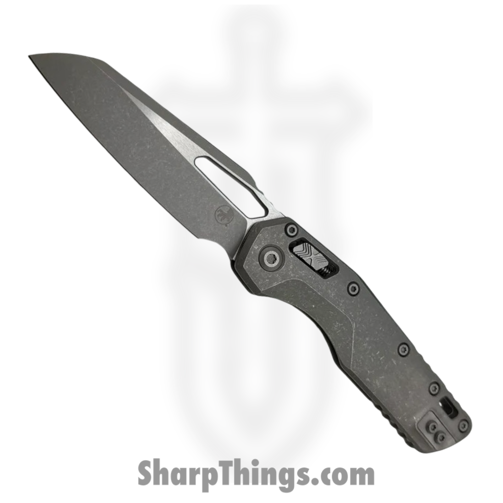 1a09af48-bf12-4413-bced-1f13236417d0_210-10APMS1_1.png Microtech - 210-10APMS1 - MSI Marfione Select - Folding Knife - M390MK Apocalyptic Modified Sheepsfoot - Titanium - Gray - Image 1