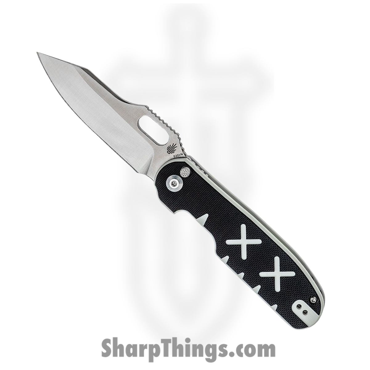 1a12ba8e-c4db-40b1-a57a-67674da22a70_KI4562A1_1.jpg Kizer Cutlery - KI4562 - Cormorant - Folding Knife - CPM-S35VN Satin Clip Point - G10 - White Black - Image 1