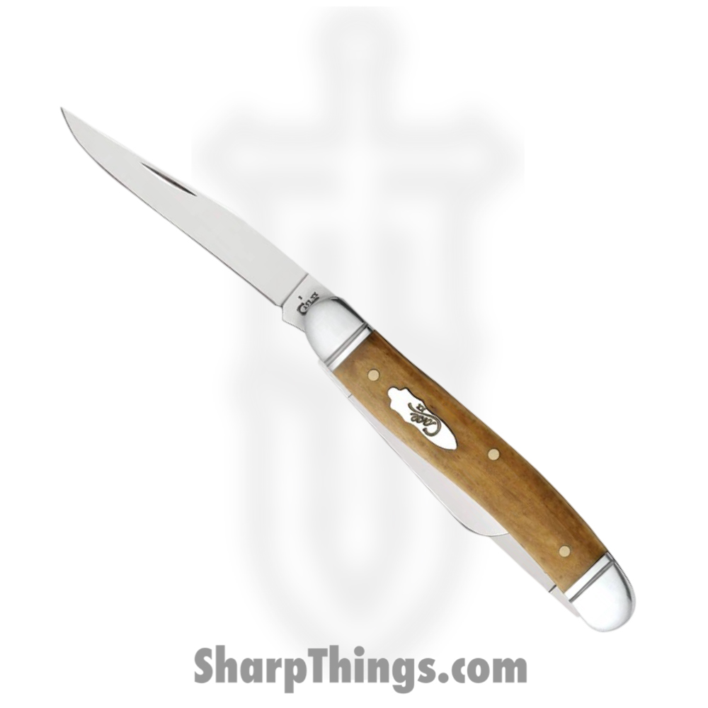 1af30a4a-1350-4ae7-9998-147287ce23c1_CA58185_1.jpg Case Cutlery - CA58185 - Medium Stockman - Folding Knife - Tru-Sharp™ Stainless Polished Clip/Sheepfoot/Spey - Antique Bone - Brown - Image 1