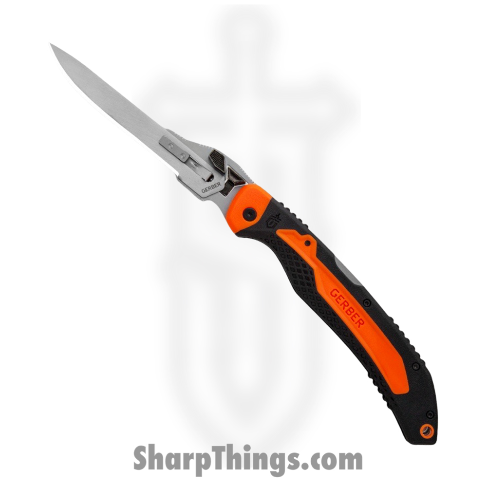 1aff7d66-ebc9-4306-be08-16217f5fdeb3_G3053_1.jpg Gerber - G3053 - Vital Big Game - Folding Knife - 420J2 Satin Drop Point - Polymer - Orange/Black - Image 1