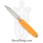ASK Knives - ASK-001 - Jefferson - Folding Knife - Stainless Satin Drop Point - Plastic - Orange