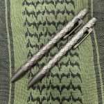 Smooth Precision Pens - SPPDSMSSW - Dragon Scales - Bolt Action - Mini Size - Stonewashed TI