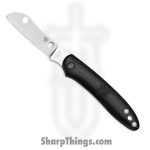 Spyderco - SC189PBK - Roadie - N690Co Satin - Folding Knife - FRN - Black