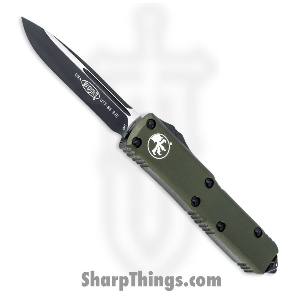 1bbde6c6-d10e-4836-bf09-8ca26aa63f29_231-1OD_1.jpg Microtech - 231-1OD - UTX-85 - OTF Auto - Black Drop Point - 6061 T6 Aluminum - OD Green - Image 1