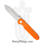 Terrain 365 - 10521 - Invictus ATSP - Folding Knife - Terravantium™ Dendritic Cobalt Bead Blast Spear Point - G10 with 6AI4V Titanium - Orange