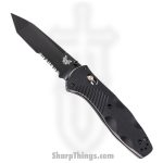 Benchmade - 583SBK - Barrage - Assisted Open Knife - 154CM Coated Tanto P/S - Valox - Black