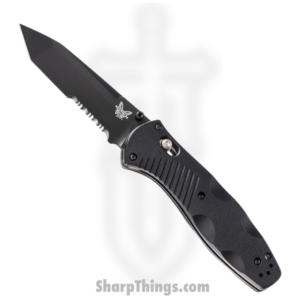 1c80e424-bc12-4e9d-ae49-873a4107f3bc_583SBK_1.jpg Benchmade - 583SBK - Barrage - Assisted Open Knife - 154CM Coated Tanto P/S - Valox - Black - Image 1