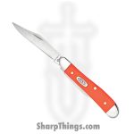 Case Cutlery - CA80504 - Peanut - Folding Knife - Tru-Sharp™ Stainless Polished Clip/Pen - Synthetic - Orange
